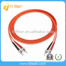 ST / UPC-ST / UPC Multimodo Duplex Cable de conexión de fibra óptica